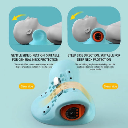 Neck and Head Massage Pillow for Cervical Support and Relaxation