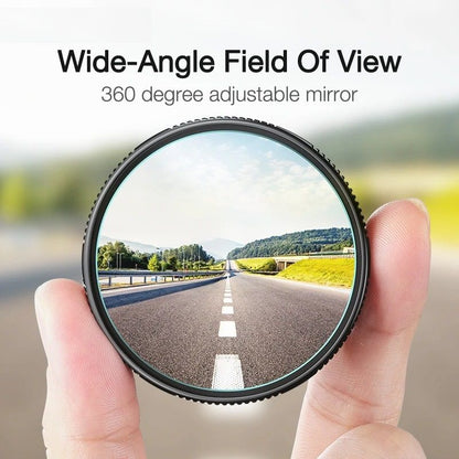 Adjustable Round Blind Spot Mirror Set for Wide Angle Car Visibility