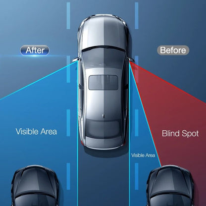 Adjustable Round Blind Spot Mirror Set for Wide Angle Car Visibility