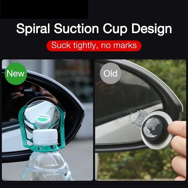 Adjustable Round Blind Spot Mirror Set for Wide Angle Car Visibility