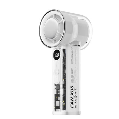 Portable Rechargeable Handheld Fan with Semiconductor Cooling and USB Power