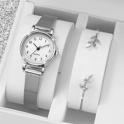 Women Fashion Watch, Ladies Casual Bracelet Watches, Simple Dial Quartz Wrist Dress Clock
