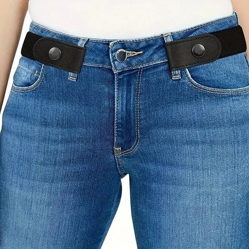 No Buckle Elastic Waist Belt for Men and Women