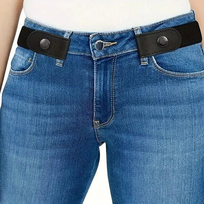 No Buckle Elastic Waist Belt for Men and Women