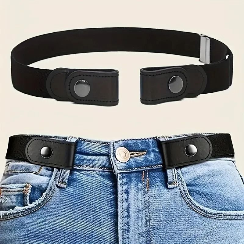 No Buckle Elastic Waist Belt for Men and Women