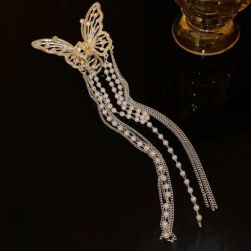 Butterfly Hair Clip With Long Tassel for Women