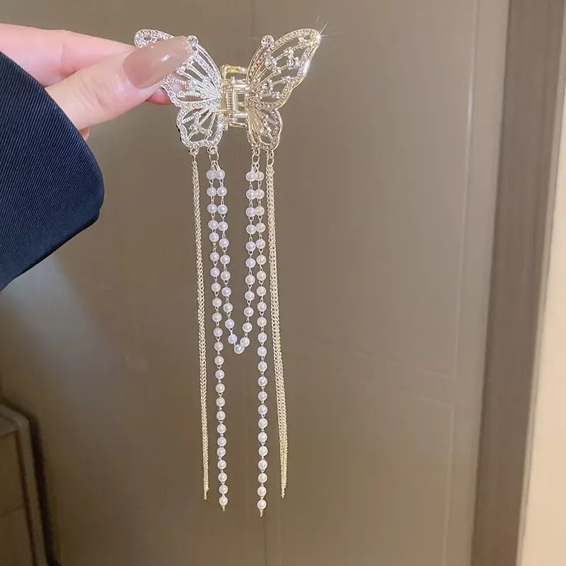 Butterfly Hair Clip With Long Tassel for Women