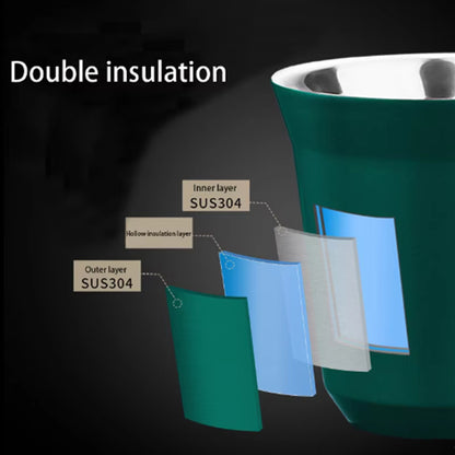 Espresso Mugs, Stainless Steel Breakfast Cups Insulated, Coffee Milk Water Drink, Double Wall Dishwasher Safe Texture