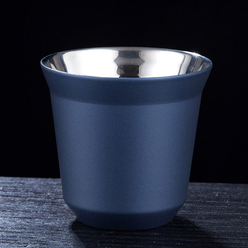 Espresso Mugs, Stainless Steel Breakfast Cups Insulated, Coffee Milk Water Drink, Double Wall Dishwasher Safe Texture