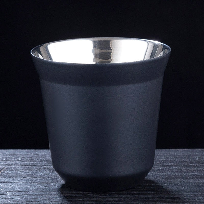 Espresso Mugs, Stainless Steel Breakfast Cups Insulated, Coffee Milk Water Drink, Double Wall Dishwasher Safe Texture