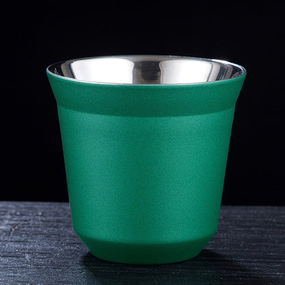 Espresso Mugs, Stainless Steel Breakfast Cups Insulated, Coffee Milk Water Drink, Double Wall Dishwasher Safe Texture