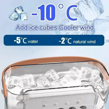 Fan, Air Conditioner, Portable Humidifier, Small Air Cooler, LED Night Light, Office Home Fan