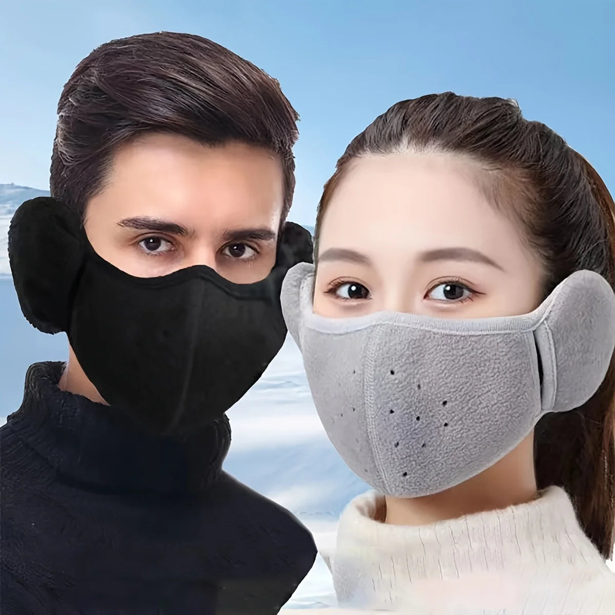 Full Cover Face Mask Outdoor, Winter Mask, Windproof Mask, Breathable Thickened Dustproof Reusable Mask