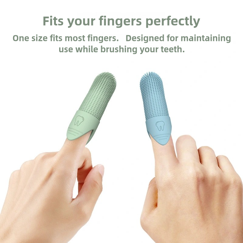 Cleaning Finger Toothbrush for Dogs, Dog Toothbrush Silicone Finger Brush, Food Grade Toothbrush for Dogs and Cats