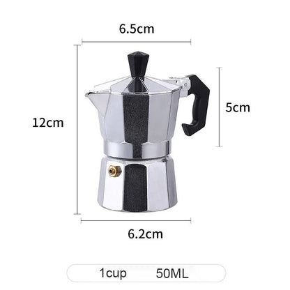 Aluminum Italian Octagonal Moka Coffee Pot Stove Top Espresso Maker