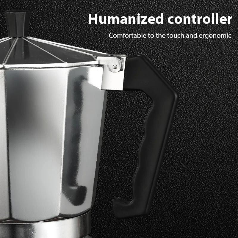 Aluminum Italian Octagonal Moka Coffee Pot Stove Top Espresso Maker