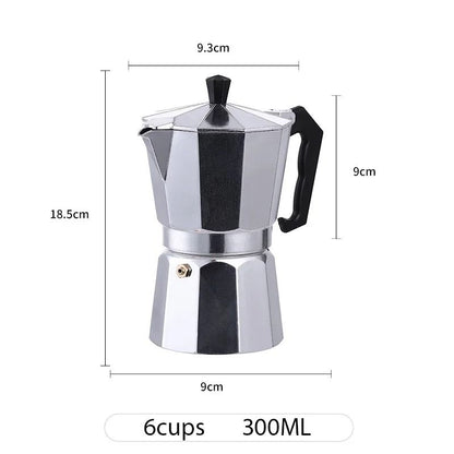 Aluminum Italian Octagonal Moka Coffee Pot Stove Top Espresso Maker