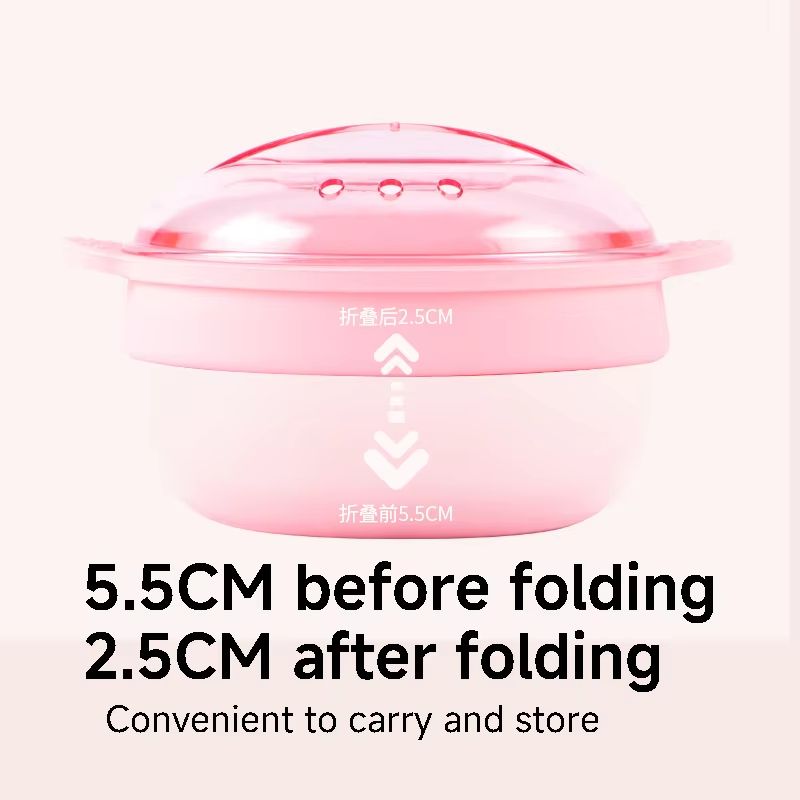 0 Metal Foldable Silicone Wax Heater Paraffin Pot Depilatory Wax Warmer for Home Spa