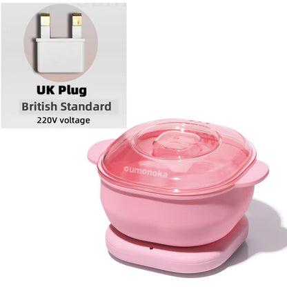 0 Metal Foldable Silicone Wax Heater Paraffin Pot Depilatory Wax Warmer for Home Spa