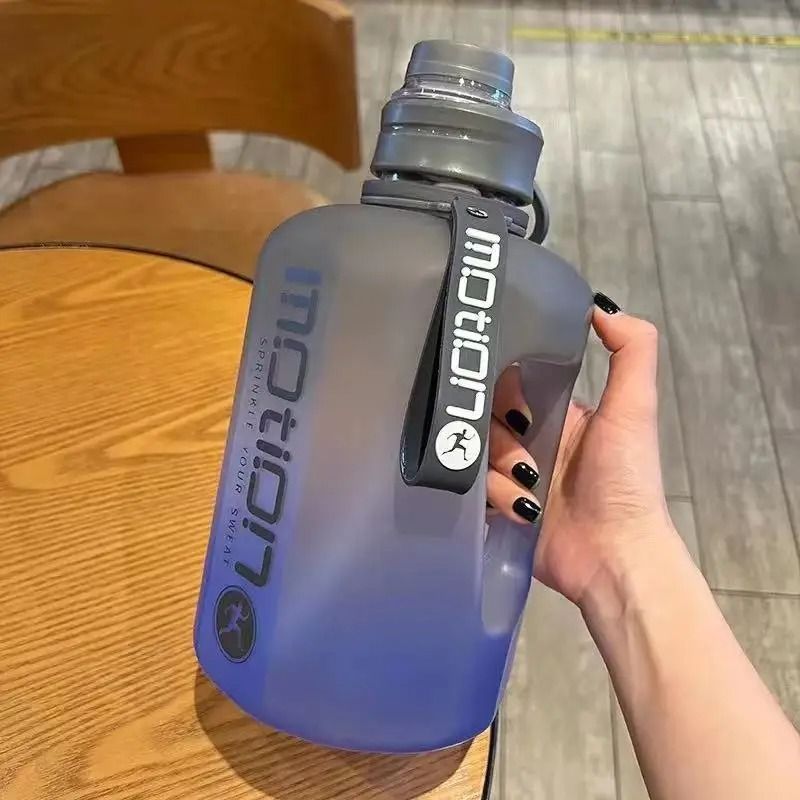 2.4 Liter Sports Water Bottle with Straw and Handle for Fitness and Outdoor Use