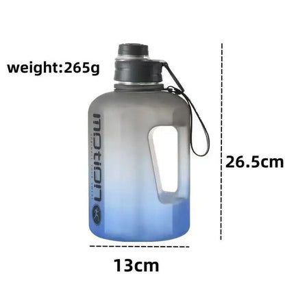 2.4 Liter Sports Water Bottle with Straw and Handle for Fitness and Outdoor Use