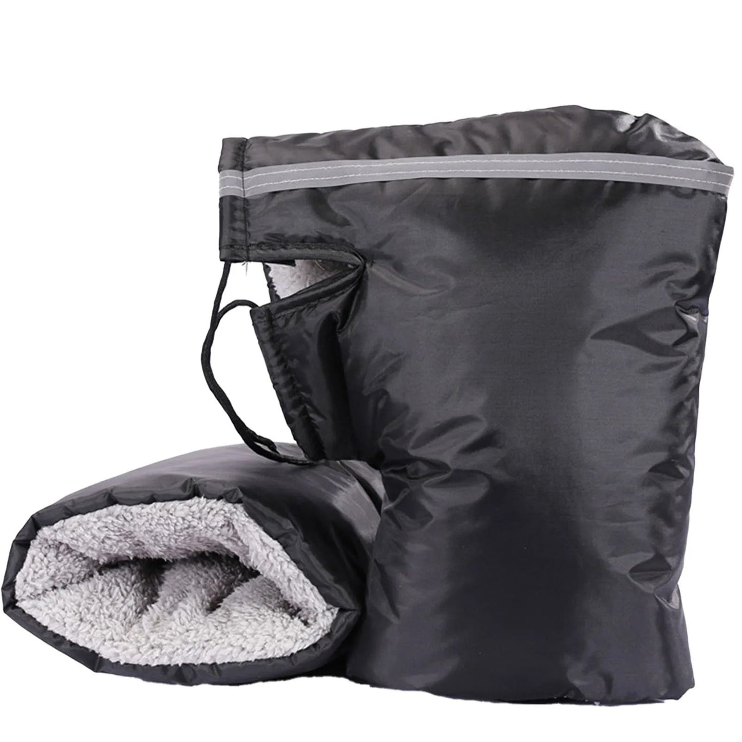 Winter Electric Bike Gloves Plush Handlebar Mittens Windproof Warm Cover for Bicycle Motorcycle