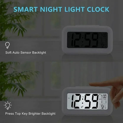LED Digital Alarm Clock with Backlight Snooze and Calendar Display
