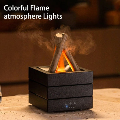 280 ml Flame Aroma Diffuser USB Air Humidifier with Colorful Atmosphere Light and Remote Control