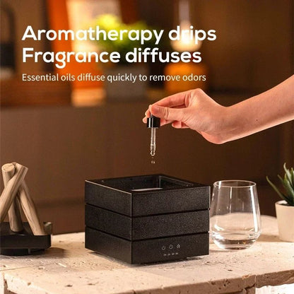 280 ml Flame Aroma Diffuser USB Air Humidifier with Colorful Atmosphere Light and Remote Control