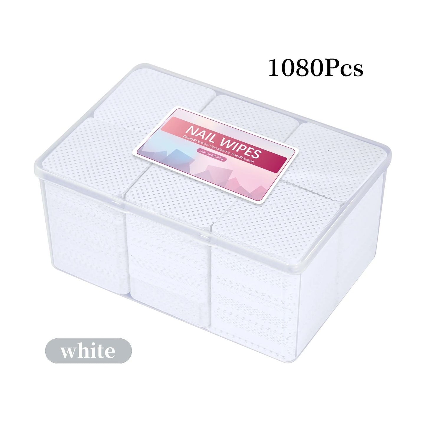 Lint Free Nail Polish Remover Cotton Wipes UV Gel Cleaner Pads for Manicure and Nail Art