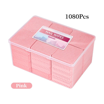 Lint Free Nail Polish Remover Cotton Wipes UV Gel Cleaner Pads for Manicure and Nail Art