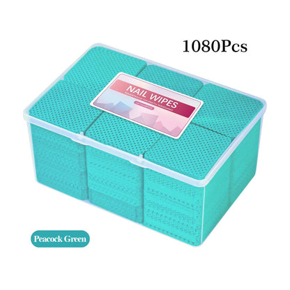 Lint Free Nail Polish Remover Cotton Wipes UV Gel Cleaner Pads for Manicure and Nail Art