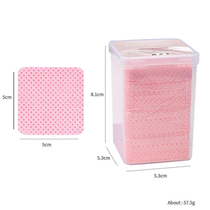 Lint Free Nail Polish Remover Cotton Wipes UV Gel Cleaner Pads for Manicure and Nail Art