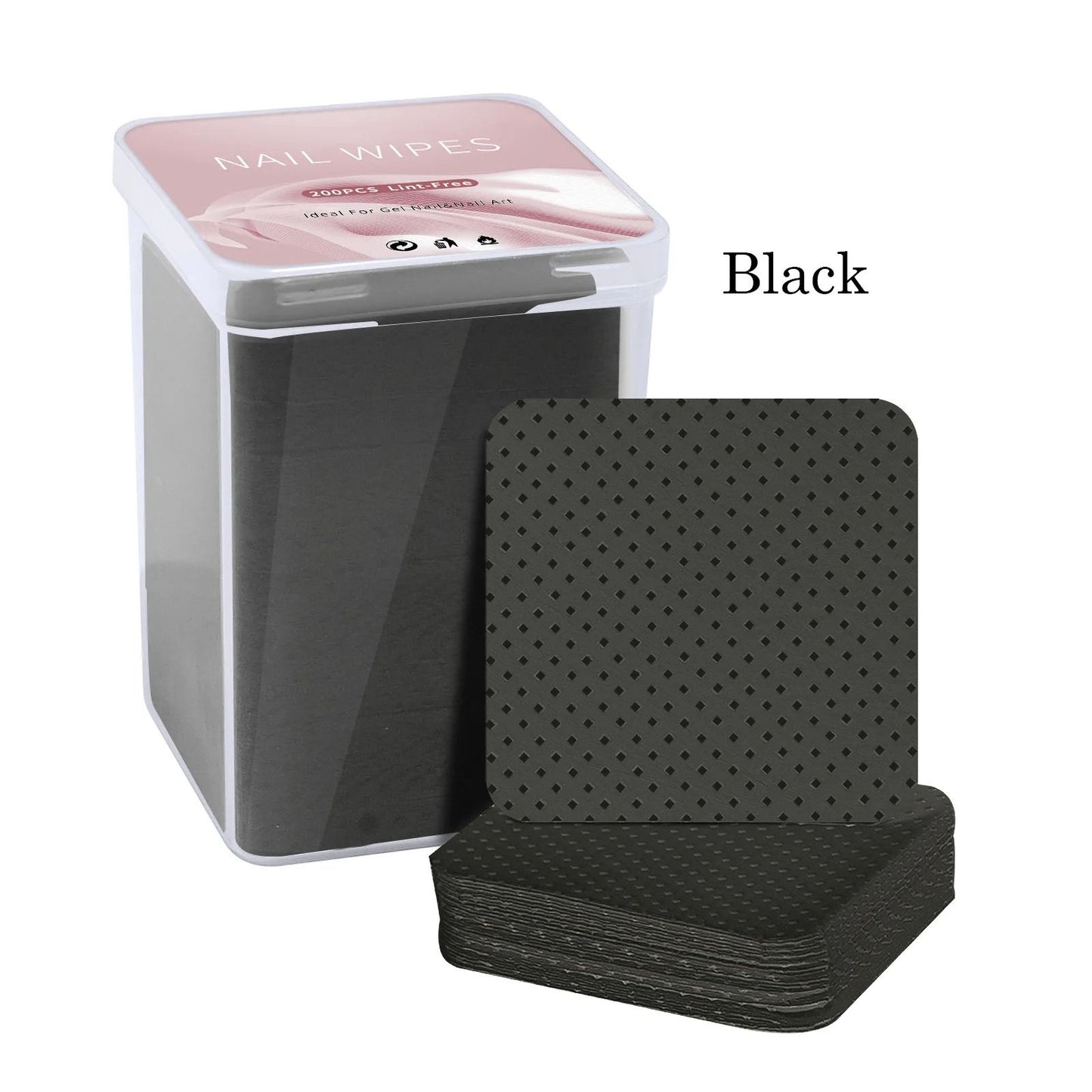 Lint Free Nail Polish Remover Cotton Wipes UV Gel Cleaner Pads for Manicure and Nail Art