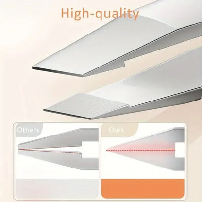 Ouriner Eyebrow Tweezers Set 4 PCS Stainless Steel Professional Beauty Tool Set for Facial Hair Removal