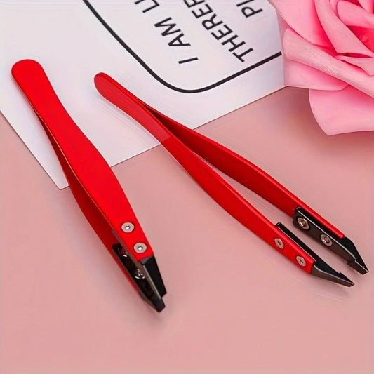 Zirconia Ceramic Pointed Tweezers Stainless Steel Precision Eyebrow and Hair Removal Tool