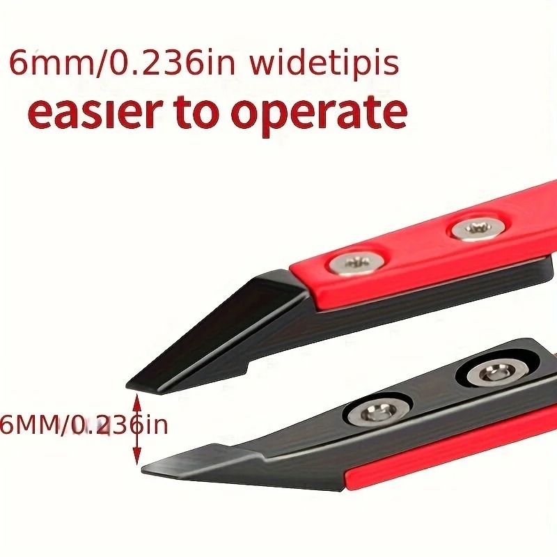 Zirconia Ceramic Pointed Tweezers Stainless Steel Precision Eyebrow and Hair Removal Tool