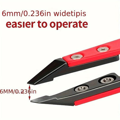 Zirconia Ceramic Pointed Tweezers Stainless Steel Precision Eyebrow and Hair Removal Tool