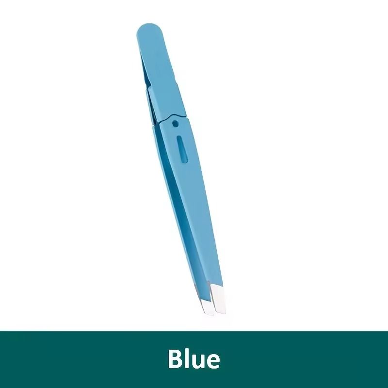 Colorful Stainless Steel Eyebrow Tweezer for Precise Hair Removal