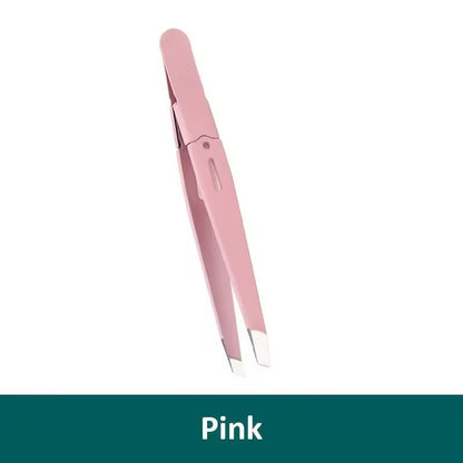 Colorful Stainless Steel Eyebrow Tweezer for Precise Hair Removal