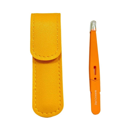 Colorful Stainless Steel Eyebrow Tweezer for Precise Hair Removal