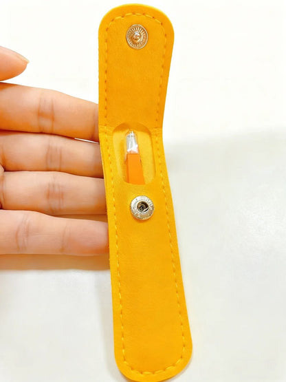 Colorful Stainless Steel Eyebrow Tweezer for Precise Hair Removal