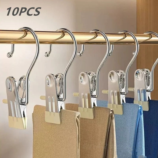Closet Clothes Organizer Pegs with Hook for Laundry and Clothing Storage