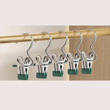 Closet Clothes Organizer Pegs with Hook for Laundry and Clothing Storage