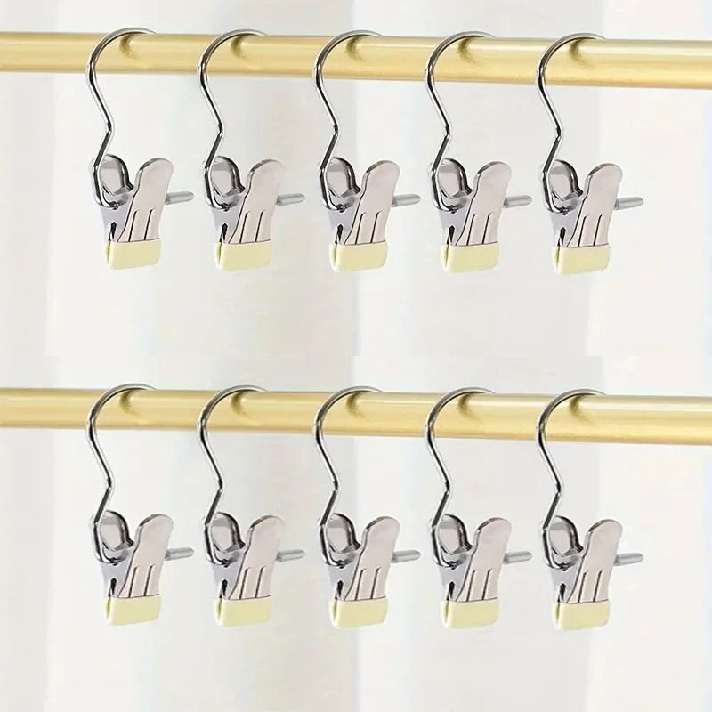 Closet Clothes Organizer Pegs with Hook for Laundry and Clothing Storage