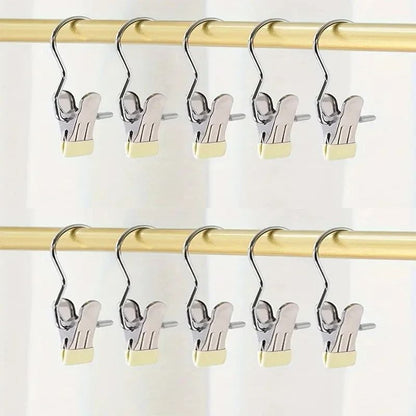 Closet Clothes Organizer Pegs with Hook for Laundry and Clothing Storage