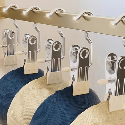 Closet Clothes Organizer Pegs with Hook for Laundry and Clothing Storage