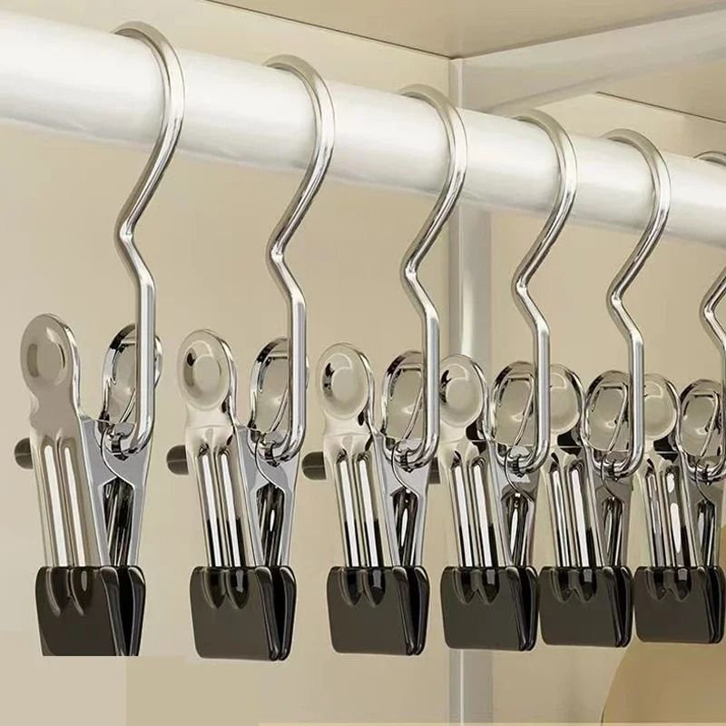 Closet Clothes Organizer Pegs with Hook for Laundry and Clothing Storage