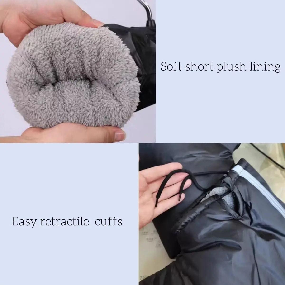 Universal Windproof Handlebar Mittens For Motorcycle Electric Bike Winter Use