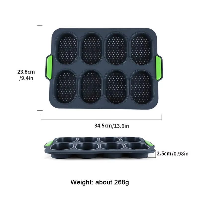 Silicone Mini Baguette Baking Tray Non Stick Bread Mold